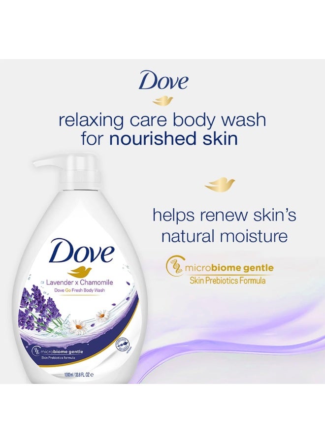 Dove Lavender & Chamomile Go Fresh Body Wash with Relaxing Floral Scent, 1000ml - Image 4